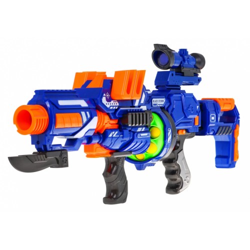 Puška pre tínedžerov 14+ Blaze Storm 12 guľôčok z peny + Mieridlo + Bajonet