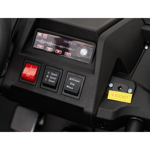 Buggy ATV Strong Racing pre 2 deti Zlatý + Bezkefkový motor + Nafukovacie kolesá + Audio LED