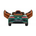 Auto Bentley Bacalar na batériu pre deti Zelený + Ovládač + EVA + Pomalý štart + Audio LED