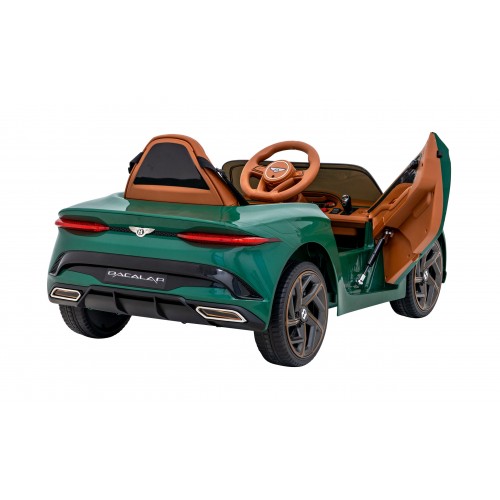 Auto Bentley Bacalar na batériu pre deti Zelený + Ovládač + EVA + Pomalý štart + Audio LED