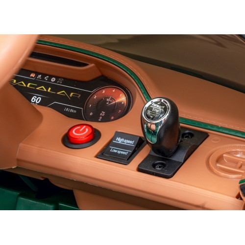 Auto Bentley Bacalar na batériu pre deti Zelený + Ovládač + EVA + Pomalý štart + Audio LED