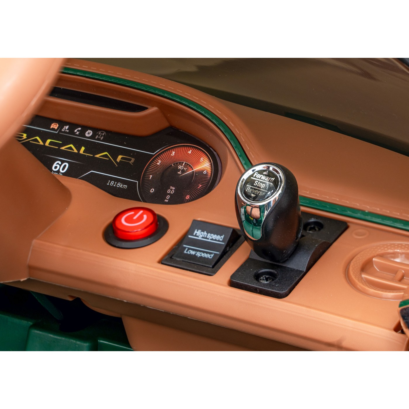 Auto Bentley Bacalar na batériu pre deti Zelený + Ovládač + EVA + Pomalý štart + Audio LED