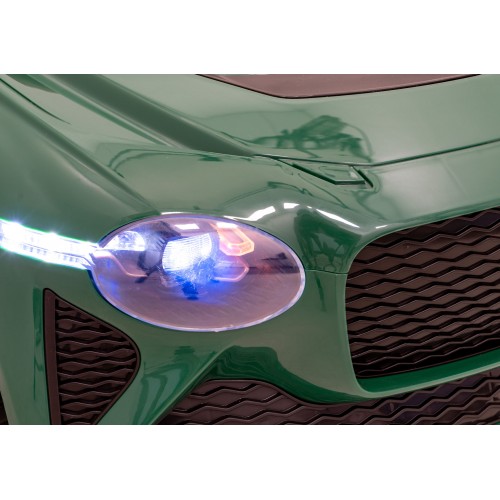 Auto Bentley Bacalar na batériu pre deti Zelený + Ovládač + EVA + Pomalý štart + Audio LED