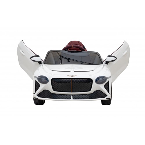Auto Bentley Bacalar na batériu pre deti Biely + Ovládač + EVA + Pomalý štart + Audio LED