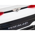 Auto Bentley Bacalar na batériu pre deti Biely + Ovládač + EVA + Pomalý štart + Audio LED