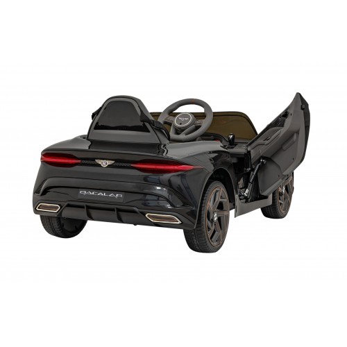 Auto Bentley Bacalar na batériu pre deti Čierny + Ovládač + EVA + Pomalý štart + Audio LED