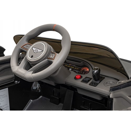 Auto Bentley Bacalar na batériu pre deti Čierny + Ovládač + EVA + Pomalý štart + Audio LED
