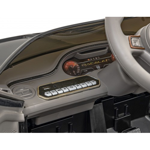 Auto Bentley Bacalar na batériu pre deti Čierny + Ovládač + EVA + Pomalý štart + Audio LED