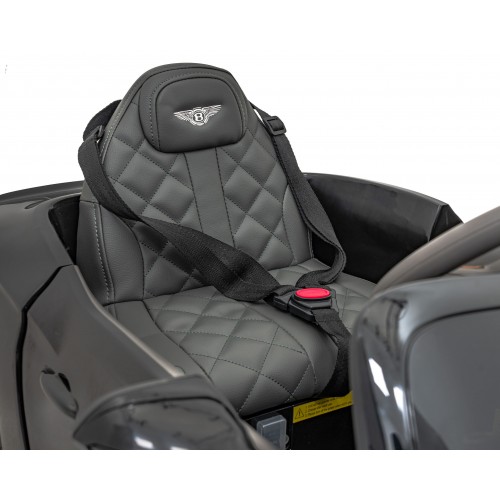 Auto Bentley Bacalar na batériu pre deti Čierny + Ovládač + EVA + Pomalý štart + Audio LED