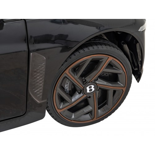 Auto Bentley Bacalar na batériu pre deti Čierny + Ovládač + EVA + Pomalý štart + Audio LED