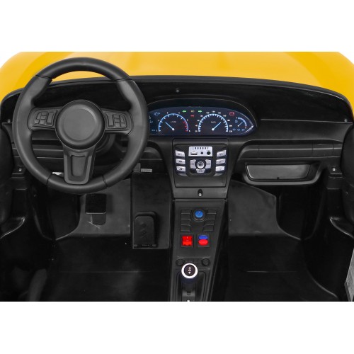 copy of Perfecta Auto dla 2 dzieci Czarny + Pompowane koła + Silnik bezszczotkowy + MP3 LED + Wolny Start