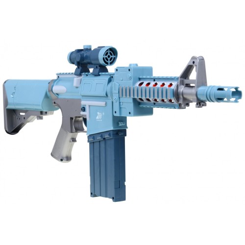 Strieborná Puška pre deti 6+ Blaze Storm 20 dlhých Nábojov z peny + Mieridlo