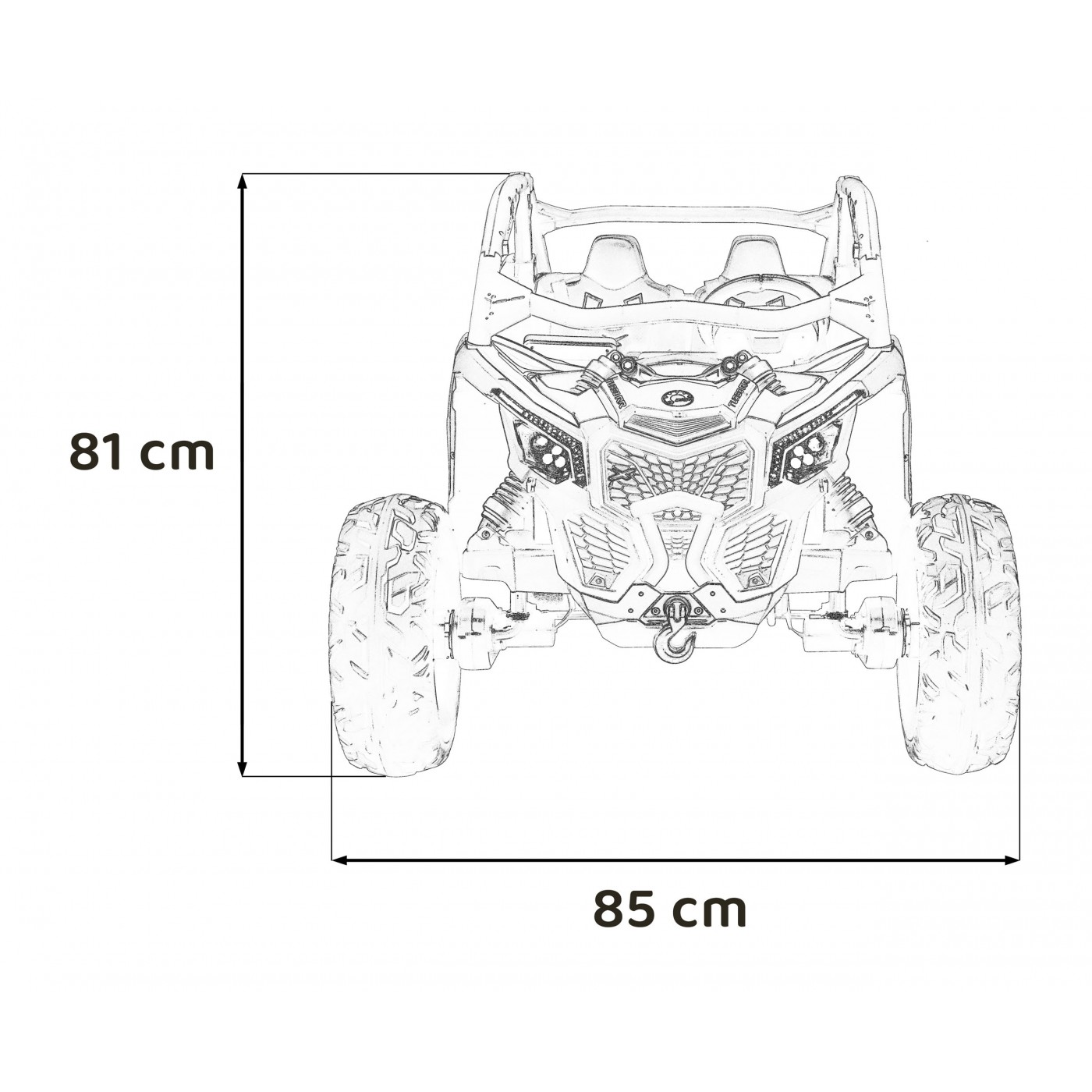 Vozidlo Buggy Maverick Turbo RR Modré