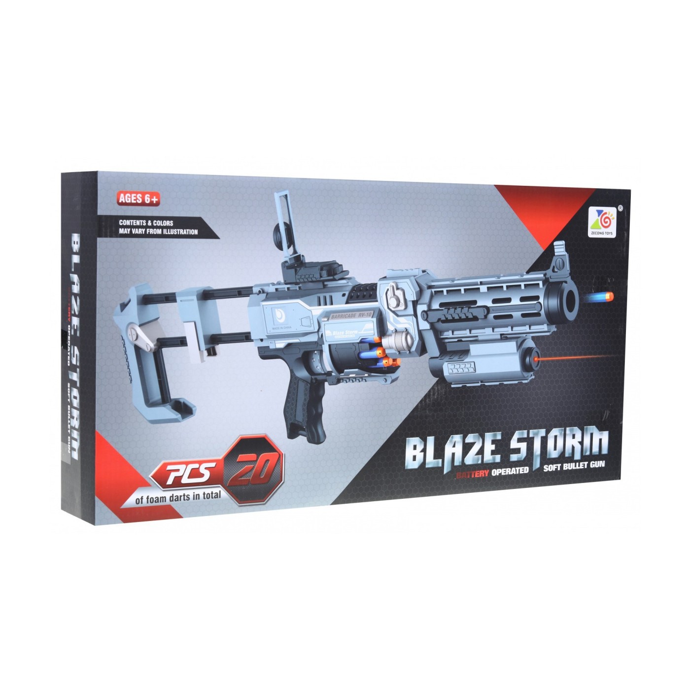 Puška pre deti Blaze Storm Strieborná