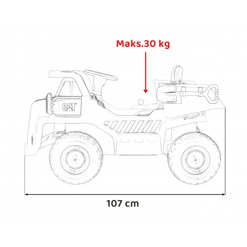 Vozidlo Výklopník Caterpillar Žltý