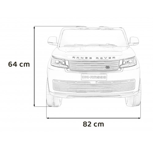 Vozidlo Range Rover SUV Lift Červený