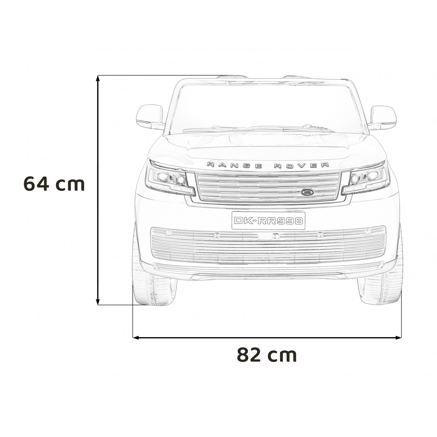 Vozidlo Range Rover SUV Lift Červený