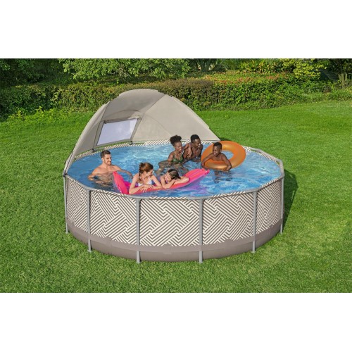 copy of Basen stelażowy Steel Pro MAX 366x122 12FT BESTWAY 5w1 + Drabinka + Pokrywa + Pompa Filtr