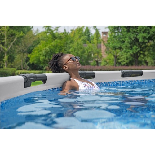 copy of Basen stelażowy Steel Pro MAX 366x122 12FT BESTWAY 5w1 + Drabinka + Pokrywa + Pompa Filtr