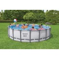 copy of Basen stelażowy Steel Pro MAX 366x122 12FT BESTWAY 5w1 + Drabinka + Pokrywa + Pompa Filtr