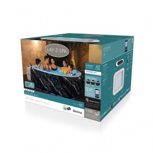 copy of Hawaii Lay-Z-Spa AirJet Spa ogrodowe BESTWAY 6-osobowe + Filtr + Pokrywa + ChemConnect