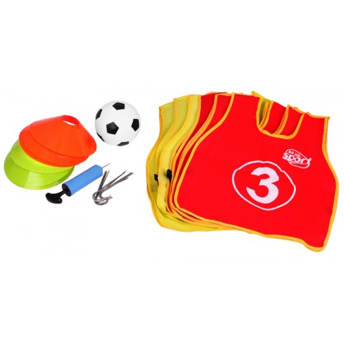 Sada futbalových bránok 2v1 pre deti + Lopta s pumpičkou + Dresy + Značky