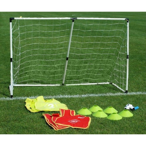 Sada futbalových bránok 2v1 pre deti + Lopta s pumpičkou + Dresy + Značky