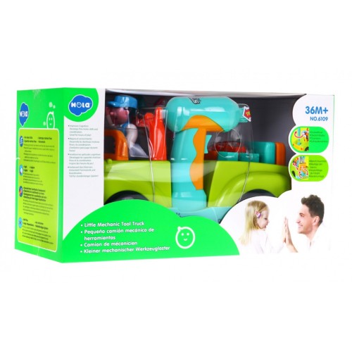 Autíčko s dielňou pre deti 3+ Interaktívne efekty + Elektrický skrutkovač + Nástroje Príslušenstvo 21 ks.