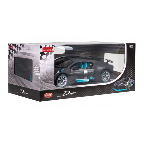 Bugatti Divo strieborné RASTAR model 1:14 Diaľkovo ovládané auto + Ovládač