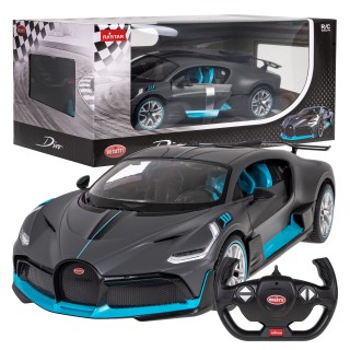 Bugatti Divo strieborné RASTAR model 1:14 Diaľkovo ovládané auto + Ovládač