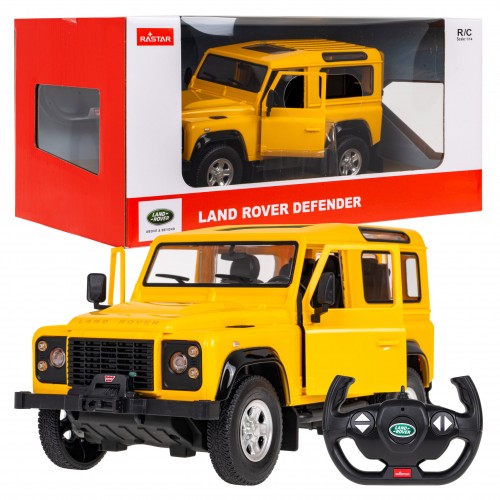 Autíčko R/C Land Rover Defender 1:14 RASTAR Žltý