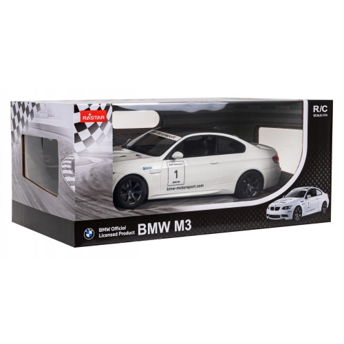 Autíčko R/C BMW M3 1:14 RASTAR Biele