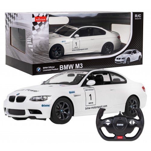 Autíčko R/C BMW M3 1:14 RASTAR Biele