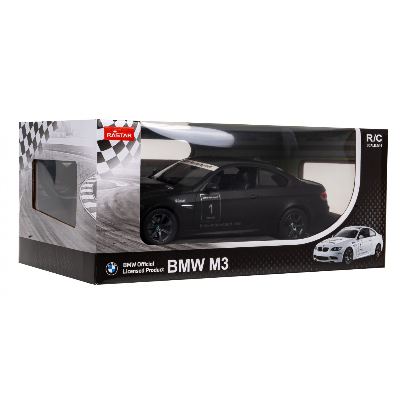 Autíčko R/C BMW M3 1:14 RASTAR Čierne