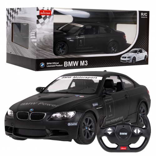 Autíčko R/C BMW M3 1:14 RASTAR Čierne