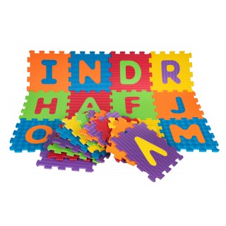 Senzorická podložka puzzle rôzne tvary abeceda