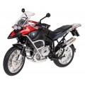Motocykel Kovový BMW R1200GS 1:9 RASTAR Červený