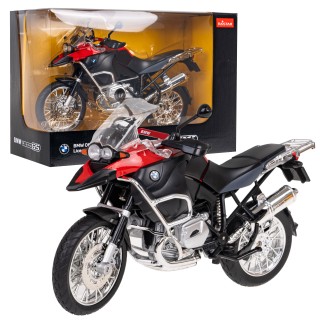 Motocykel Kovový BMW R1200GS 1:9 RASTAR Červený