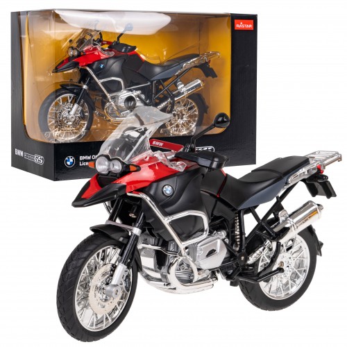 Motocykel Kovový BMW R1200GS 1:9 RASTAR Červený