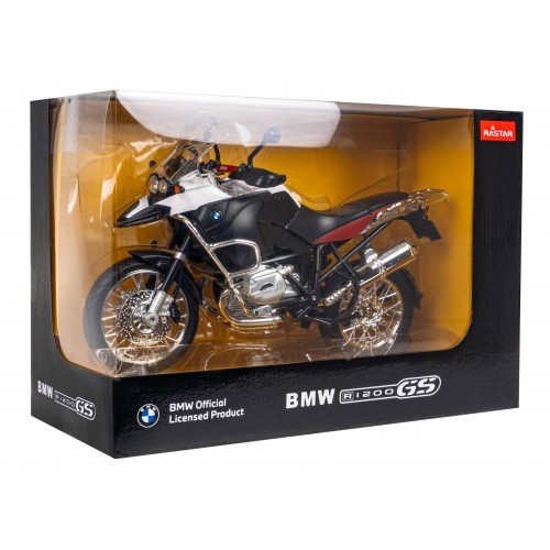 Motocykel Kovový BMW R1200GS 1:9 RASTAR Biely
