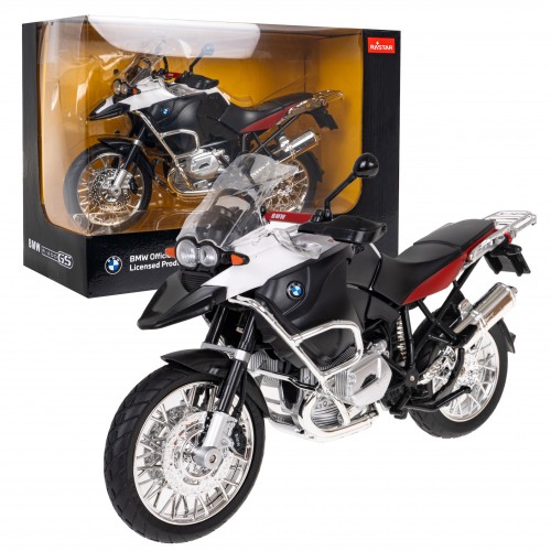 Motocykel Kovový BMW R1200GS 1:9 RASTAR Biely