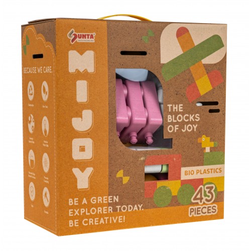 BIO kocky stavebnica pre najmenších 43 ks.