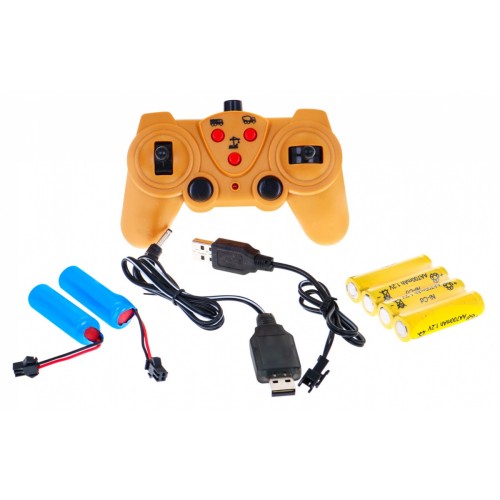 Interaktívna stavenisková sada 3v1 pre deti 4+ Žeriav Betonárka Vyklápač Diaľkové ovládanie