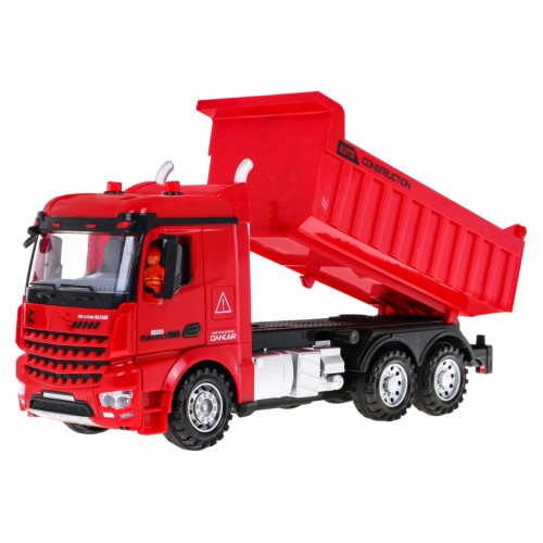 Interaktívna stavenisková sada 3v1 pre deti 4+ Žeriav Betonárka Vyklápač Diaľkové ovládanie