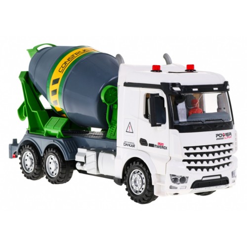 Interaktívna stavenisková sada 3v1 pre deti 4+ Žeriav Betonárka Vyklápač Diaľkové ovládanie