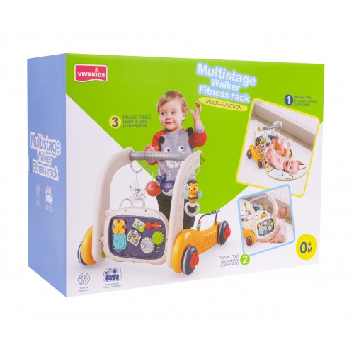 Multifunkčné chodítko s tlačnou rukoväťou