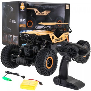 Crawler Monster pre deti 6+ Diaľkové ovládanie Zlatý model 1:18 Extrémna jazda