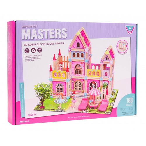 Drevený Domček + Príslušenstvo 183 ks.