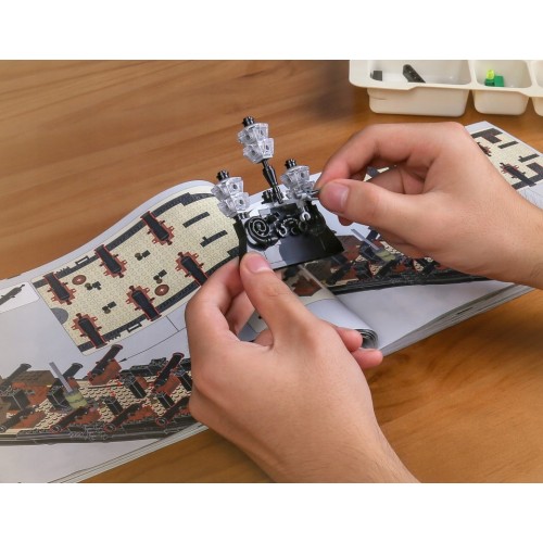 Stavebnica Pirátska Loď Čierny Plachta 2868ks.