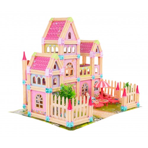 Drevený Domček + Príslušenstvo 234 ks.